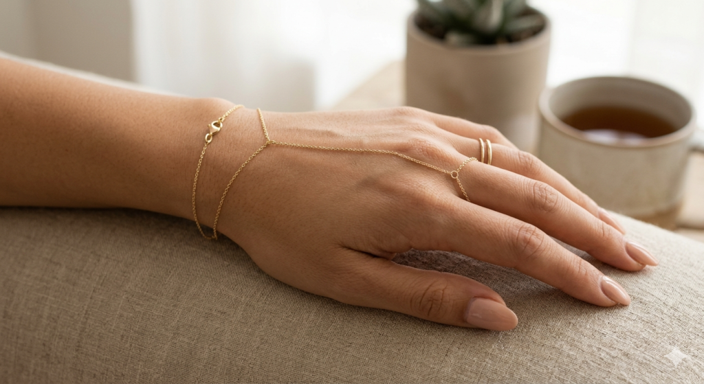 Simple, elegant, and effortlessly chic. These minimalist hand chain bracelet designs prove that less really is more when it comes to jewelry.